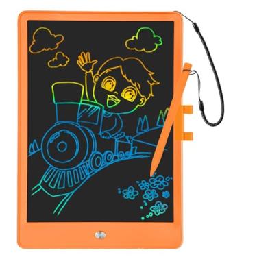 Imagem de PYTTUR Tabletes de desenho para crianças, mesa de escrita LCD de 25 cm para crianças, bloco de desenho reutilizável, brinquedos educativos e de aprendizagem para meninos e meninas (laranja)