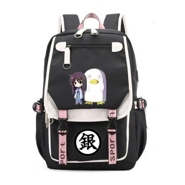 Imagem de Mochila escolar infantil Gintamas Impressa em 3D Oxford 31x19x46cm