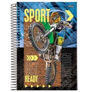 Imagem de Caderno Espiral Universitário A4 Capa Dura 10 Matérias 160 Folhas Sport Jandaia Estampa 3