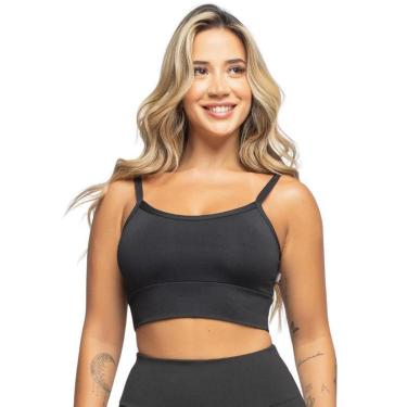 Imagem de Top Fitness De Alcinha sem Bojo Poliéster Moda Fitness Feminina-Feminino