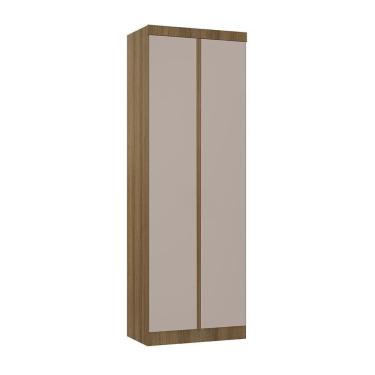 Imagem de Guarda Roupa Modulado 2 Portas 79cm Veneza Luciane Móveis Avelã Pf/cinammon Pf