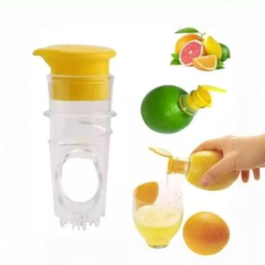 Imagem de Espremedor de frutas manual para espremedor de frutas e laranja - 8,5 cm C x 4,6 cm L