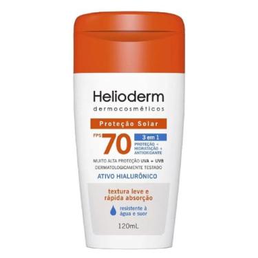 Imagem de Protetor Solar Corporal Helioderm FPS 70 Ativo Hialurônico 120ml