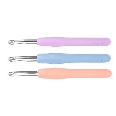 Imagem de Acouto Conjunto de Ganchos de crochê de Alumínio de 3 Peças - Agulhas de tricô Com Cabo Macio Ergonômico Crochê Confortável - Iniciantes Perfeitos e Artesãos Avançados Ganchos de Fio de Alumínio Em 6,5 Mm, 7,0 Mm,