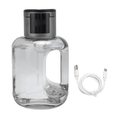 Imagem de TOPINCN Garrafa de água de Hidrogênio, Gerador de água de Hidrogênio 2000PPB Máquina Ionizadora de água Portátil de 1000ml Jarra de água de Hidrogênio Com Carregamento USB 5V para Viagens, (cor preta)