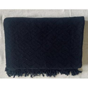 Imagem de Manta Para Sofá Gigante Luxo King 3.0x1.8M Grande 2,40X1,80m Pop 2.10x1.4M Premium De Algodão Capa Decorativa Protetora(Manta tambaba preta)