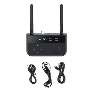 Imagem de Adaptador de áudio Bluetooth 5.3 em 1 3 em 1, transmissor Bluetooth, receptor 3,5 mm, RCA AUX