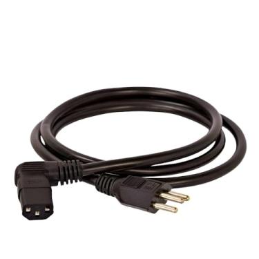 Imagem de Cabo de Força Tripolar 3 Pinos 1,5m Bivolt Universal – Fonte de Alimentação Compatível com Monitor, PC, Notebook, TV, Impressora, Computador, Estabilizador, Periféricos e Equipamentos Eletrônicos
