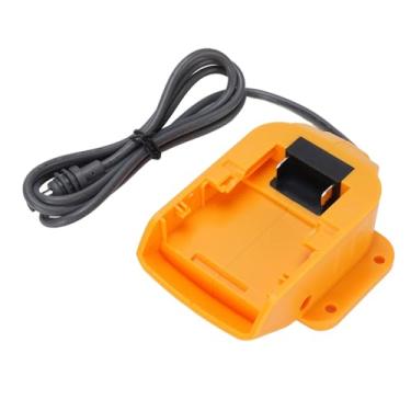 Imagem de WALFRONT Cabo de Alimentação Adaptador de Bateria para Mini Prato 3,2 Pés Dc Cabo de Alimentação Plug and Play 18v 20v Adaptador de Bateria Cabos Abs Compactos e Portáteis