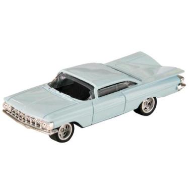 Imagem de Miniatura Metal Chevy Impala 59 Pneu Borracha Cks 1magnus, Azul