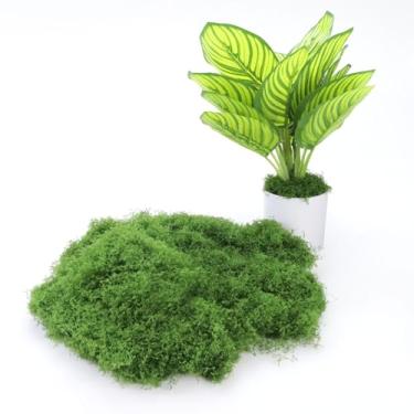 Imagem de Yitexin Musgo verde falso para vasos de plantas internas, musgo sintético artificial de 200 ml para artesanato, decoração DIY para parede, arte floral, modelo de jardim de fadas, mesa de festa de