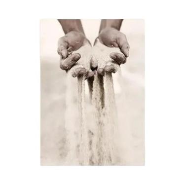 Imagem de Pintura Em Tela De Paisagem De Praia, Impressão Artística De Capim, Ar