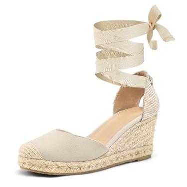 Imagem de mysoft Sandálias femininas tipo alpargata, Aveia, 35