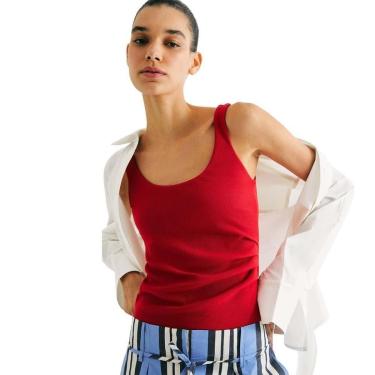 Imagem de Regata Hering Feminina Drapeada Em Ribana-Feminino