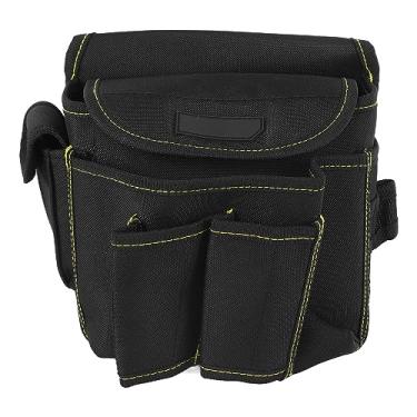 Imagem de Acouto Bolsa de Cintura para Ferramentas de Serviço Com Cinto | Bolsa de Ferramentas EVA de Poliéster Com Vários Bolsos para Eletricistas e Profissionais de Manutenção
