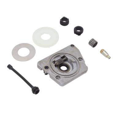 Imagem de GLOGLOW Kit de Engrenagem Sem-fim da Bomba de óleo, Ferro de, Conjunto Completo de Substituição, Compatível Com 61 266 268XP, Peças de Motosserra