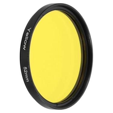 Imagem de PATIKIL Filtro de lente de 52 mm, filtros coloridos, resina óptica de arranhões, acessórios de correção de cor para lente de fotografia de câmera, amarelo