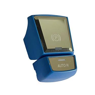 Imagem de Substituição da tampa do botão de freio eletrônico azul P e AUTO H para BMW 5/5GT/6/X3/X4/X5/X6 Series F Chassis F12 F10 F07 F25 F26 F15 F16 2014-2017 (pés curtos)