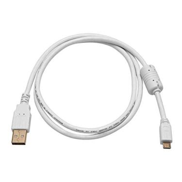Imagem de Monoprice Cabo USB 2.0-90 cm - Branco | USB Tipo-A Macho para USB Micro-B Macho 5 pinos, 28/24AWG, banhado a ouro - Pacote com 1