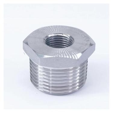 Imagem de 2.5 cm NPT macho x 3/20.3 cm NPT fêmea 304 aço inoxidável redutor bucha forjada encaixe de tubulação 3000 PSI água gás óleo