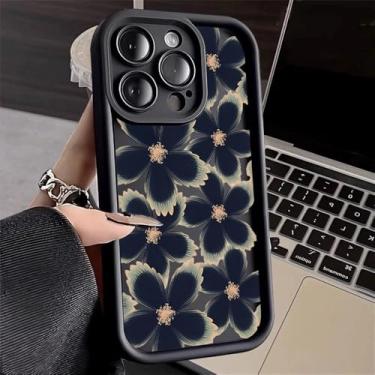 Imagem de Capa para iPhone 16 16E 15 14 13 12 11 Pro Max X XR XS 7 8 16 Plus, à prova de choque, macia, preta, 2F1370, para iPhone XS X