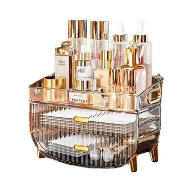 Imagem de Caixa Organizadora De Cosméticos Em Acrílico De Grande Capacidade À Pr