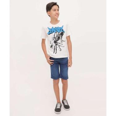 Imagem de Bermuda Juvenil Jeans Bolsos Tam 10 a 16-49829 - BNB, 14, Jeans azul