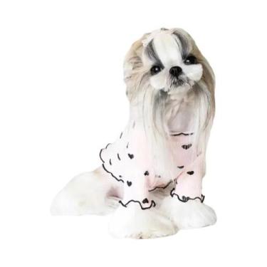 Imagem de Colete Para Cães Com Estampa De Coração, Roupas De Outono E Inverno Pa