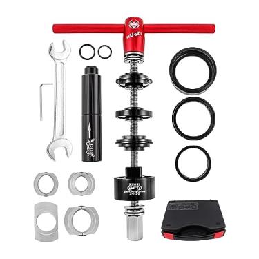 Imagem de Pegciuho Conjunto de Ferramentas de Instalação E Remoção de Suporte Inferior de Bicicleta, Ferramenta de Prensa de Rolamento para BB86 BB30, BB91, BB92 PF30, F, Vermelho