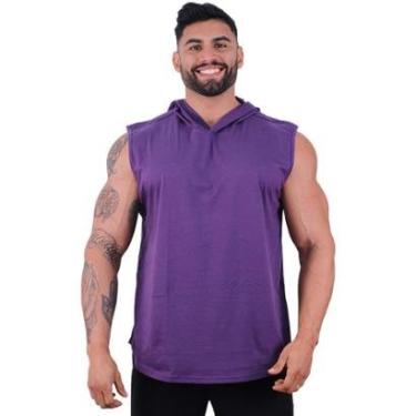 Imagem de Regata Longline com Touca Masculina MXD Conceito Lisa Sem Estampa Multicoloridas-Masculino