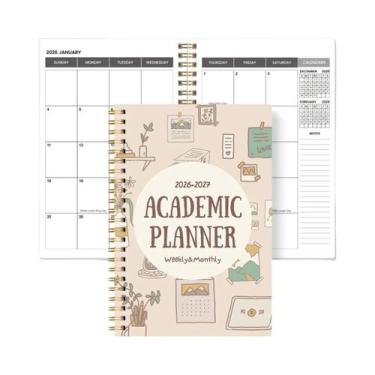 Imagem de Planejador Acadêmico A5 2026-2027 Organizador Semanal Mensal Caderno E