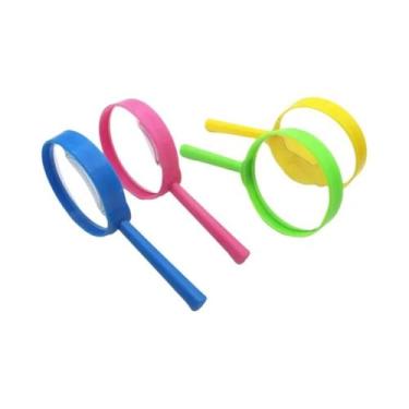 Imagem de 5 pçs 60mm 3x lupa portátil lupa leitura lente de vidro crianças inspe