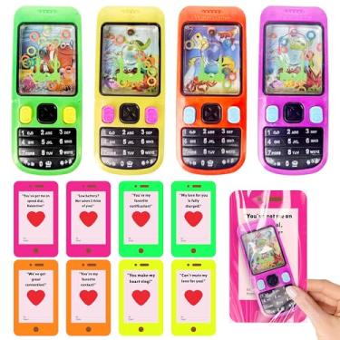 Imagem de 4E's Novelty 28 Pack Handheld Water Ring Games for Kids with Valentines Cards & Bags, Valentines Gifts for Kids Bulk School Party Favors, Classroom Exchange Gifts for Boys & Girls