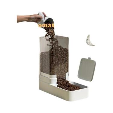 Imagem de Dispensador Automático De Ração E Água Para Gatos E Cães Com Armazenam
