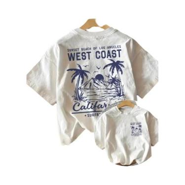 Imagem de Camiseta Feminina Retrô Com Estampa De Palmeira Estilo Costa Oeste Man