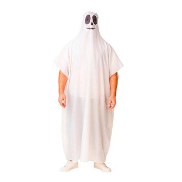Imagem de Fantasia Túnica de Fantasma Adulto Capa Assombração Assustador Ghost Caça Fantasma Festa Halloween Dia das Bruxas Noites