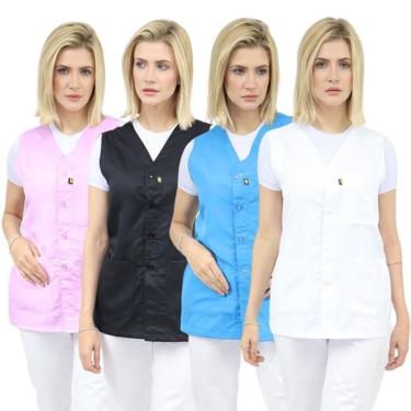 Imagem de Casaco sem Manga Unissex - Jaleca sem Manga Feminino-Unissex