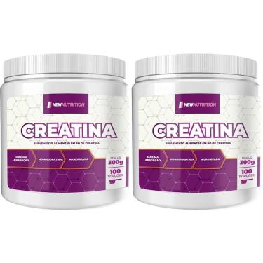 Imagem de Kit 2X Creatina Monohidratada Micronizada - 300g Neutro - NewNutrition-Masculino