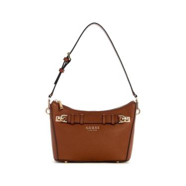 Imagem de Bolsa Gregoria Eco Top Zip Shoulder Bag Marrom-Feminino