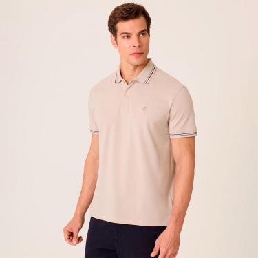 Imagem de Camisa Polo Dudalina Jacquard Diagonal Masculino-Masculino