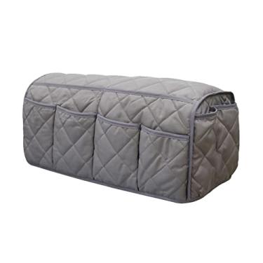 Imagem de Bolsa de Armazenamento para Braço Sofá com 14 Bolsos Organizador Porta-revistas Cadeira Capa Telefone Revistas Controle