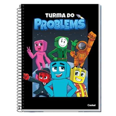 Imagem de Caderno Grande Universitário Athos e Problems Capa Dura 1 Matéria 80 F
