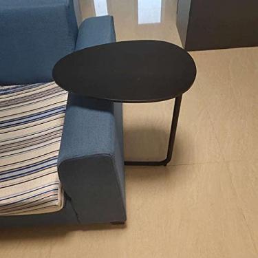 Imagem de Mesa lateral moderna minimalista removível sofá de ferro forjado mini mesa de centro mesa de cabeceira móveis sala de estar mesa de chá mesa de café (cor: B estilo 1) (A estilo 6)