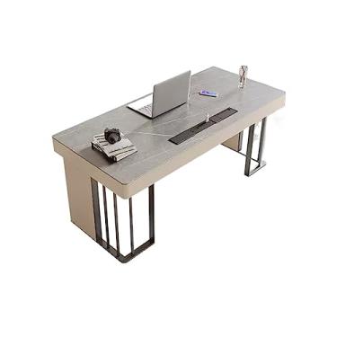 Imagem de x3anggyt5 Mesa de PC versátil em laje de rocha, combinação pequena para uso doméstico, minimalista, bancada de trabalho, chefe de escritório, fácil de instalar