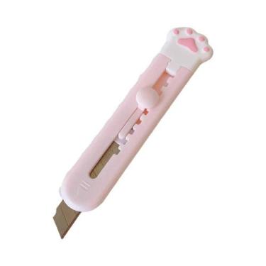 Imagem de Canivete Utilitário Mini Kawaii Em Forma De Pata De Gato Com Lâmina Re
