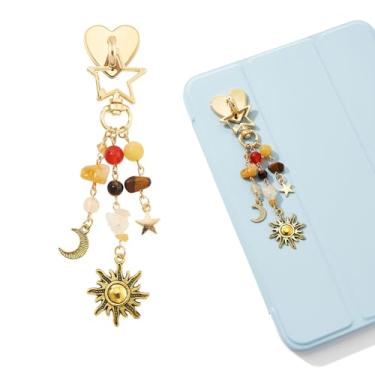 Imagem de WOZEAH Correntes charmosas para Kindle, acessórios de pulseira de telefone para leitores amantes de livros, pingentes compatíveis com E-Reader, Liga metálica, Sem Pedra Preciosa