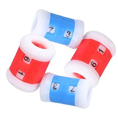 Imagem de Naroote Ferramenta de Costura Eficiente de Contador de Malha de Plástico para Uso Doméstico e Contagem, Conjunto de 1 Contador Grande e 1 Pequeno (plástico 2)