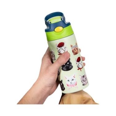 Imagem de Garrafa Térmica De Aço Inoxidável Com Padrão De Animais 350ml Presente