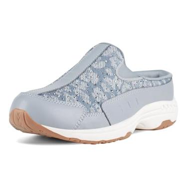 Imagem de Easy Spirit Travelstones Tênis feminino sem cadarço, Azul-claro e leopardo, 42
