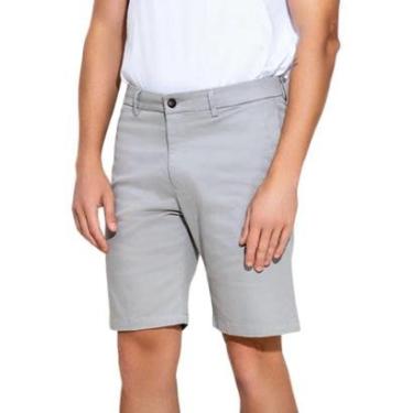 Imagem de Bermuda Barezy Alfaiataria Sarja Cinza Tam. 42-Masculino